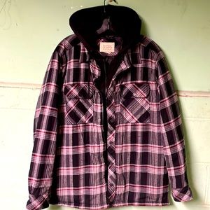 Boston traders hooded flannel